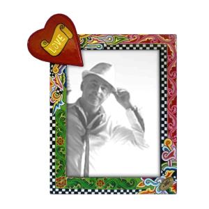 Toms Drag Picture Frame Heart XXL 4126 Handmålad fotoram