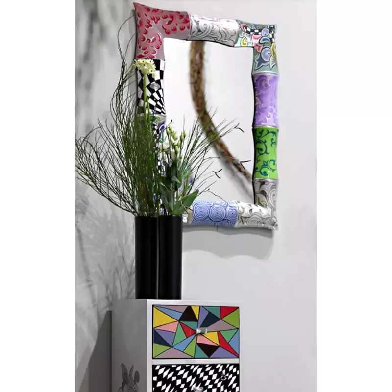 Toms Drag Mirror Bamboo Silver Line 102176