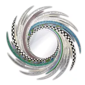 Toms Drag Mirror New Energy Silver Line - L 102165