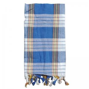 Turkish Hammam Towel - Peshtemal - Fouta Blue 95x170 cm 100% cotton model 35