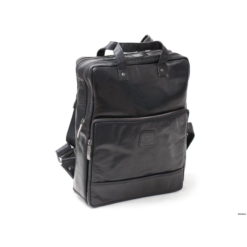 Leather Backpack 13 Black