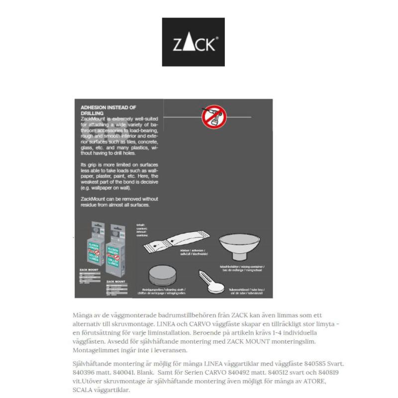 Wall brackets, set/2 CARVO ZACK®