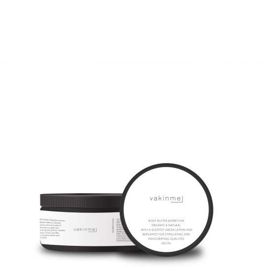 Body butter Björktuva 250 ml Black with a fresh scent of green lemon and bergamot