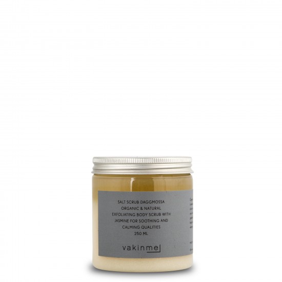 Salt Scrub Daggmossa with a fresh scent of rose and grapefruit