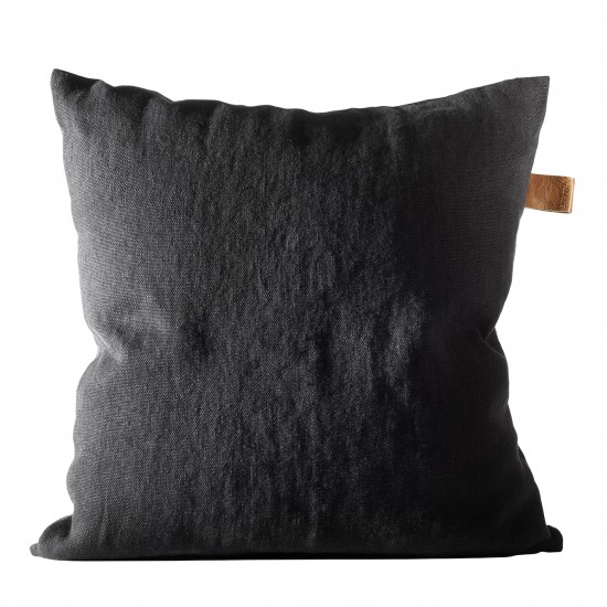 VILLAGE Linen Pillow Case FRÖVI 45x45 Black Home Decor Ornament