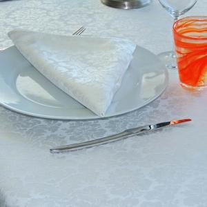 Tablecloth White for Christmas, New Year and Wedding Table Setting. Tableware and Homeware Online.