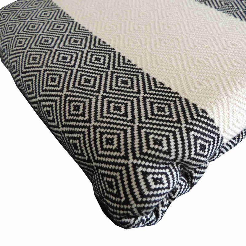 XXL Blanket Diamond black and white