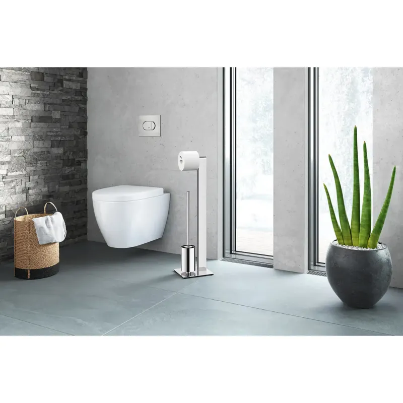 ZACK ATORE toilet butler, polished stainless steel