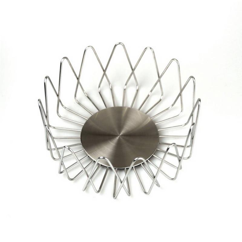 Zack BIVIO stainless steel design basket for fruit or bread Ø22 h 10,5 cm