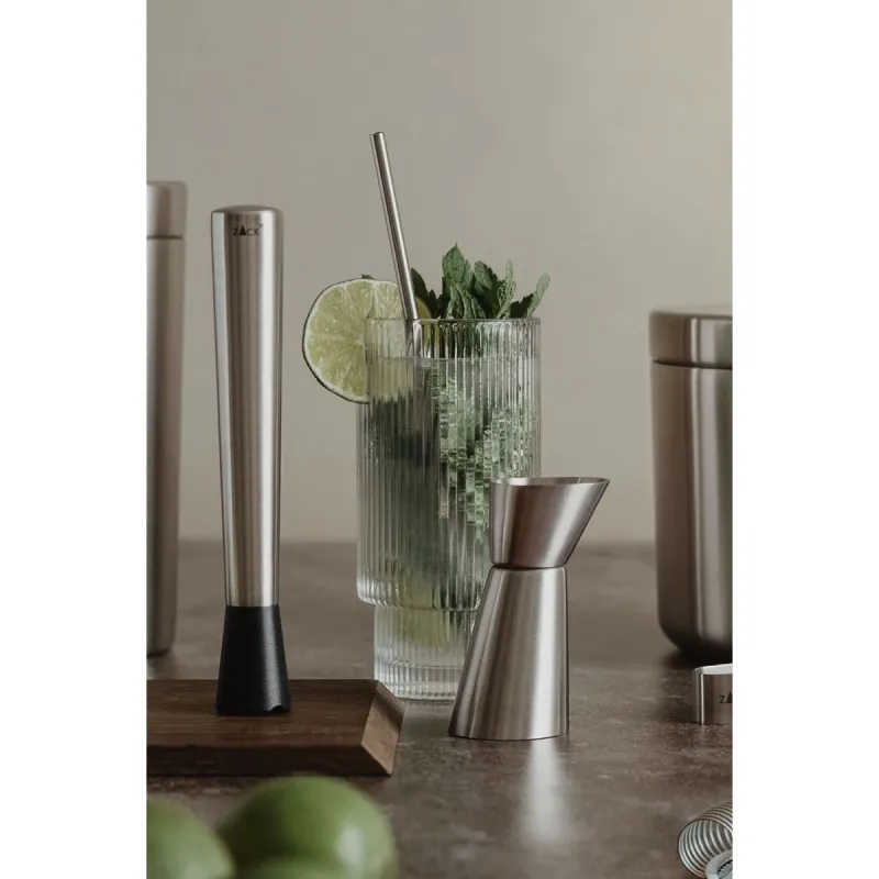 ZACK PICARA stainless steel straws, set of 4 with brush