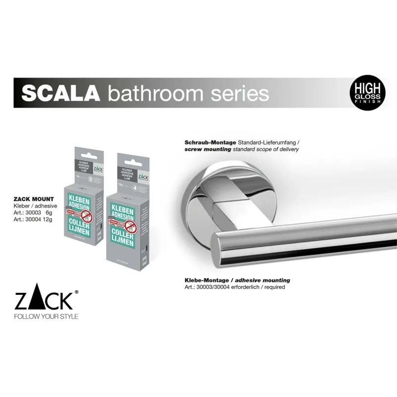 ZACK SCALA toothbrush tumbler with stainless steel holder