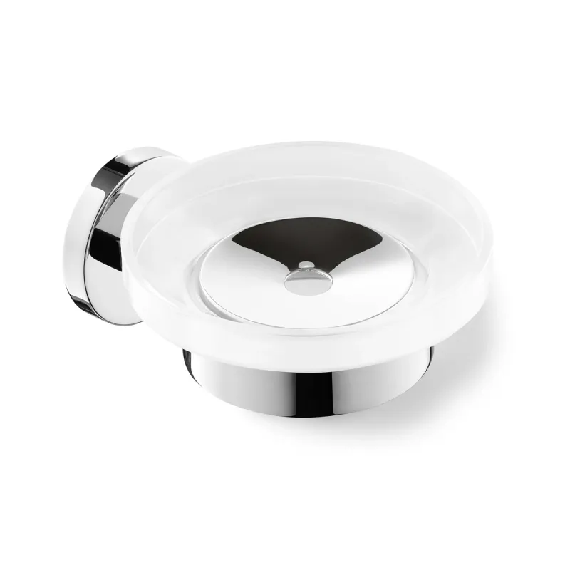 ZACK SCALA soap dish in stainless steel and glass