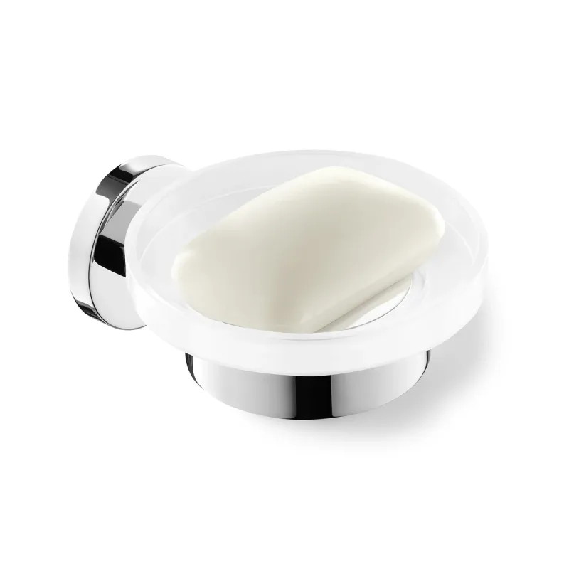 ZACK SCALA soap dish in stainless steel and glass