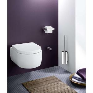 Zack wall mounted stainless steel toilet brush LINEA