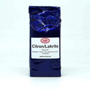 Citron/lakrits Svart te: 100g