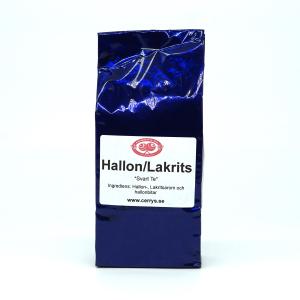 Hallon/Lakrits Svart te: 100g