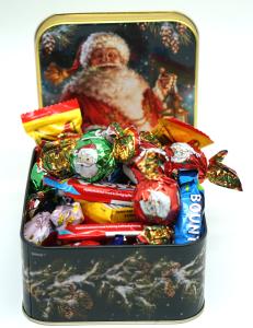 Julburk fylld med godis, 250g