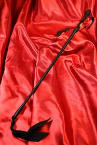 Horsewhip in nylon with two bellows