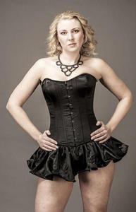 Satiinimusta hame 26" OB