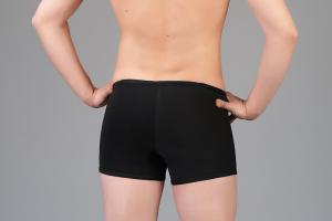 N shortsit vetoketju musta L