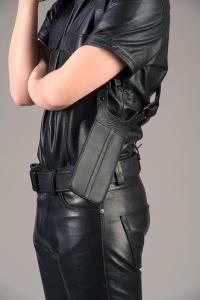 Nahkainen olkalaukku