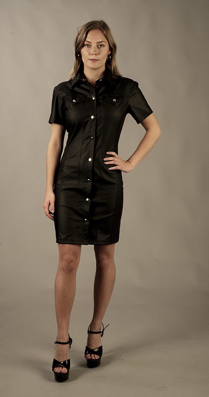 Napitettava mekko, PU-nahkaa L