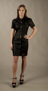 Napitettava mekko, PU-nahkaa L