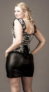 Satiiniverkko valkoinen&musta 28" OB