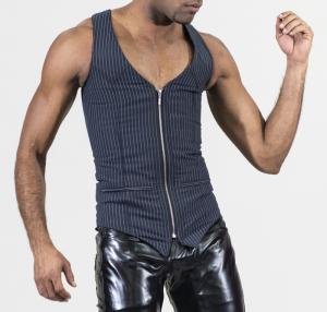 Korsettiliivit raidallista kangasta