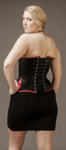 Satiini musta/punainen 34" OB