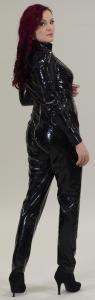Kiiltävä PVC Catsuit vetoketju Wrote XXXL