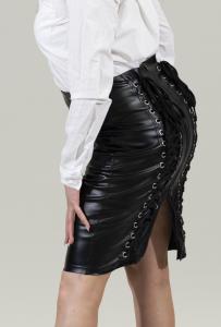 Korsetti lyijykynä hame PU Vegaaninen nahka