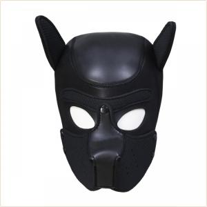 Neoprene Puppy Hood Black/Purple