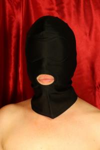 Nylonhuva med Öppen Mun Svart