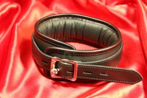 Pehmustettu BDSM Kaulapanta 1 D-renkaalla