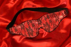 Satin Elastisk Brocade ögonbindel