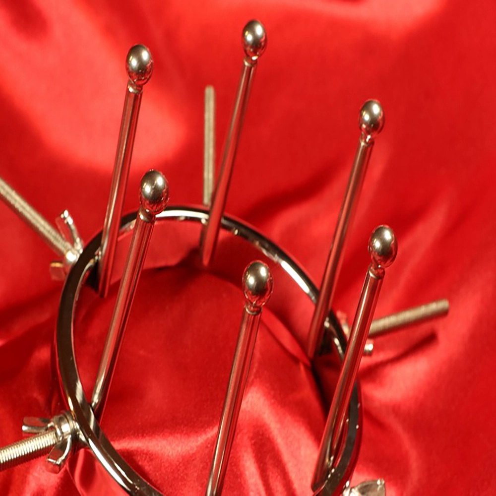 Anal Explorer NEW133 från Chambers of Love – toppvy av medicinsk anal dilatator i rostfritt stål för avancerad anal expansion och utforskning.