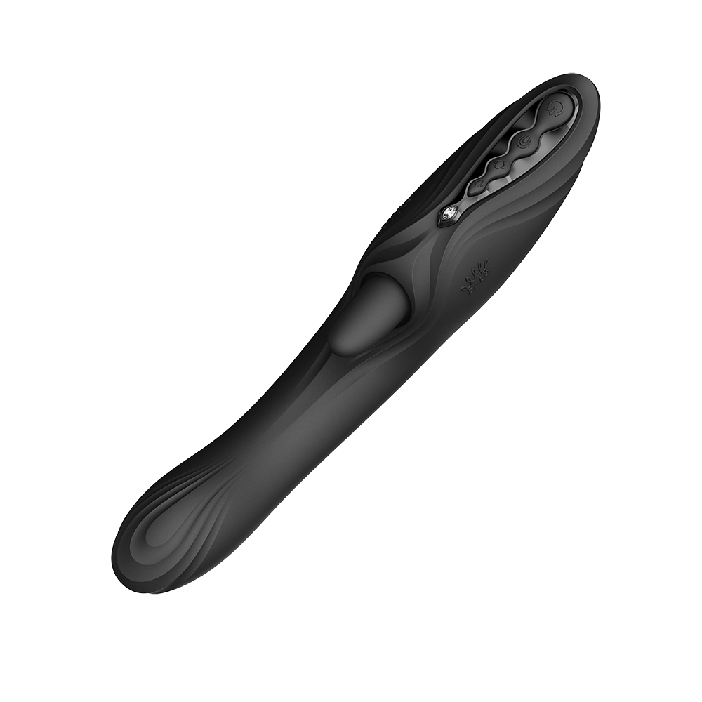 Musta ARES G-pisteen Rabbit-vibraattori, jossa painotus G-pisteen stimuloinnissa – vain Chambers of Lovelta.