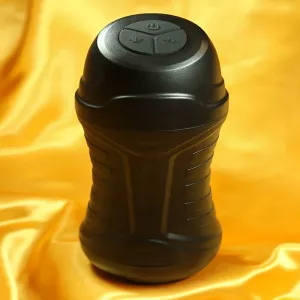 Vibraattori Masturbaattori Deluxe pystyasennossa – tyylikäs ja huomaamaton masturbaattori, ylellinen muotoilu, Chambers of Love.