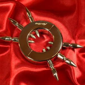 Spiked ball stretcher – Exclusive CBT product from Chambers of Love with item number ASB2101 for intense sensation and pain.