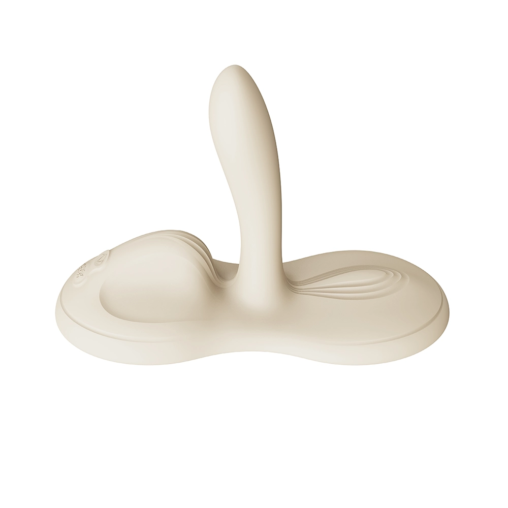 Ylellinen valkoinen Flora-vibraattori ZALO:lta – elegantti, kehoa hellivä ja sovelluksella ohjattava, osa Chambers of Loven ainutlaatuista valikoimaa sensuelliin nautintoon