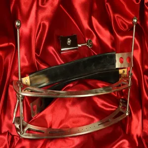 Adjustable Tower of Pain breast clamp in stainless steel from Chambers of Love for intense pain sessions on your breasts