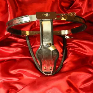 Chastity belt Female from Chambers of Love, product image seen from the front, showing the full front panel and secure lockable construction.