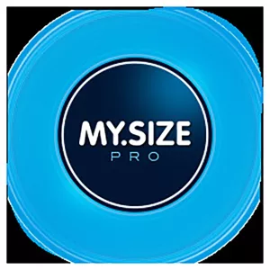 MY.SIZE Pro kondomi – logo ja pakkaus Chambers of Lovelta, useita kokoja täydelliseen istuvuuteen, lisää turvallisuutta ja nautintoa.