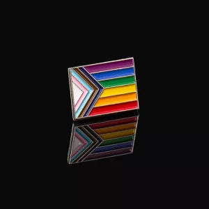 Pins Combined Rainbow Flag från Chambers of Love. Exklusiv pin som bär färgerna av inkludering och gemenskap. En stark symbol för mångfalden inom HBTQ+ communityt.