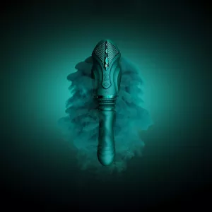 Zalon vihreä, eksklusiivinen SESH-seksikone, tyylikkäästi esitelty. Ylellinen ja hienostunut tuote Chambers of Lovelta, suunniteltu henkilökohtaiseen ja nautinnolliseen kokemukseen.