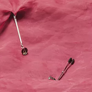 Tweezer bröstvårtsklämmor med bjällra i metall och vinyl från Chambers of Love