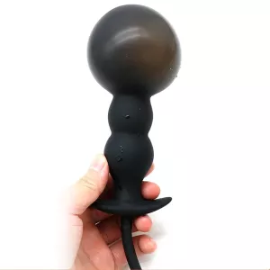 Puhallettava anaalitulppa 3 pallolla