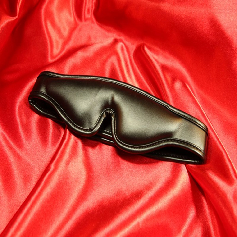 Pehmustettu Nahkainen BDSM Silmäside