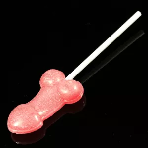 Penis-shaped lollipop from Chambers of Love – playful and sweet candy lollipop, perfect for bachelorette parties, Pride, or as a fun gift.